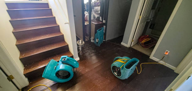 Water damage restoration process in St Lawrence, PA